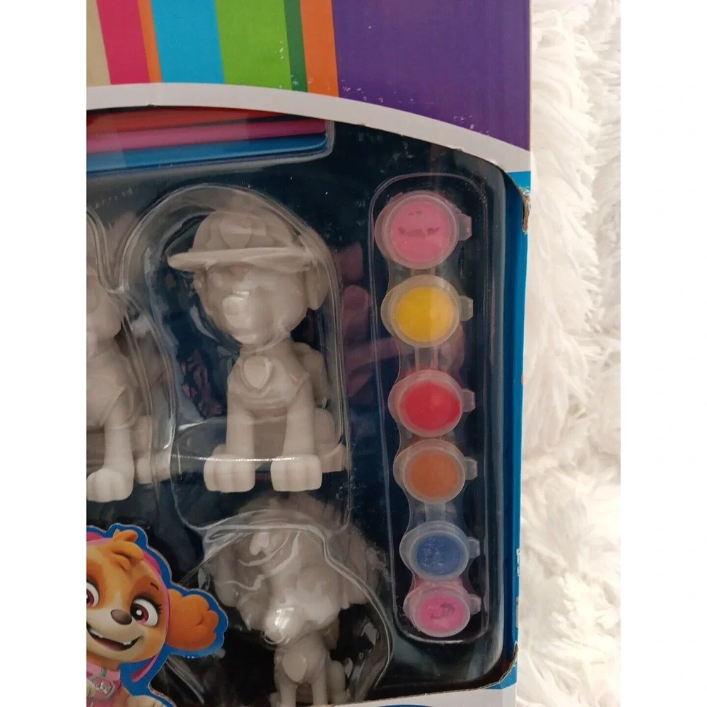 Melissa‎ & Doug Paw Patrol Craft Kit - 3 Decorate Your Own Pup Figurines - NEW